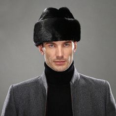 Winter Men 100% Real Genuine Mink fur hat Cap Winter Warm Gift Fur Material: The Danish mink, 100% real mink fur, NOT Faux Fur Packing list: one hat          The quality guarantee. If you don't pleased with it.  You can return it to us. And you will receive a full refund. Track Page Views With Auctiva's Counter Fur Hat Men, Hat French, Winter Fashion Trends, Kangol Hats, Cap Winter, Mens Fur, Leather Formal Shoes, Fashion Trends Winter, Fur Hat