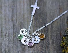 "Please let me know Initials and/or Birthstones, at checkout. Great gift for your mom, sister, BFF so on. LIKE THIS ITEM? Save it and revisit it later . Take a look at other Cross designs: http://etsy.me/13EPMGa . Add your personal touch to this necklace! Need initials, symbolic charms, etc,? Please visit my adds on section: http://etsy.me/UFmfXa DESCRIPTION: Skinny cross or Infinity upon request. . 925 Sterling Silver. cross or infinity. . Size of the Cross: 15 x 9 mm. or 17 mm x 11 mm upon req Sideways Cross Necklace, Cross Necklace Sideways, Celebrity Jewelry, Sterling Silver Locket, Necklace Cross, Large Jewelry, Grandma Gift, Silver Lockets, Gifts For Your Mom