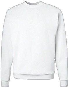 Basic White Winter Sweatshirt, Basic White Sweatshirt For Winter, White Basic Crew Neck Sweater, White Fleece Sweater With Ribbed Cuffs, White Plain Sweatshirt For Fall, White Cotton Crew Hoodie, Basic White Crew Neck Sweater, White Basic Crew Sweatshirt, White Crew-neck Basic Sweatshirt