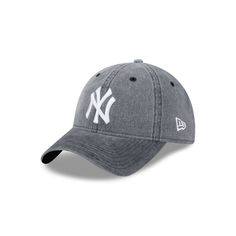 The New York Yankees Rugged 9TWENTY Adjustable Hat features an embroidered Yankees logo at the front panels against a gray denim fabrication. Additional details include a black undervisor and an adjustable D-Ring closure at the rear. Gray Adjustable Sporty Trucker Hat, Sporty Adjustable Gray Trucker Hat, Casual Snapback Hat With Logo, Casual Baseball Cap With Logo And Flat Bill, Casual Trucker Hat With Logo And Curved Brim, Casual Hats With Logo For Baseball Season, Casual Adjustable Trucker Hat With Logo, Casual Flat Bill Baseball Cap With Logo, Casual Adjustable Dad Hat With Logo