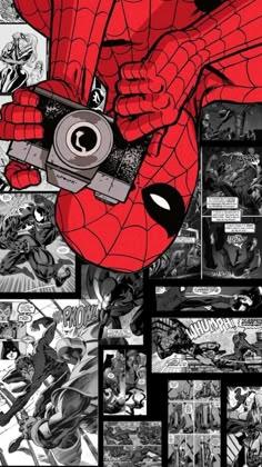 the amazing spider - man is depicted in this comic book cover art by steve vandermeer