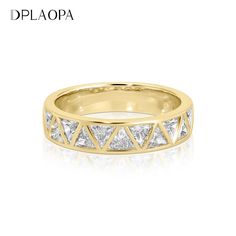 DPLAOPA 925 Sterling Silver Gold Triangle CZ Zircon Line Thick Ring Women Luxury Fine Vintage 2024 Trillion Diamond Ring, Trillion Diamonds, Diamond Initial Necklace, Thick Ring, Gold Triangle, Initial Earrings, Initial Bracelet, Ring Women, Bracelet Collection