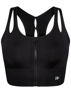 PRICES MAY VARY. FRONT ZIP SPORTS BRA - There is nothing more annoying than having to do a contortionist trick to get the sports bra off after a workout and getting all sweaty, you just unzip! Super easy! That’s where the joy of a front zip sports bra comes in. Especially if you have had any sort of shoulder injury/surgery or even while nursing. YKK zipper with anti-scratch device,will stay in place all day long, the top has a cloth flap, keeps it from poking you, not even notice it's there afte Gym Activewear With Zipper Closure, Zipper Closure Athleisure Activewear For Sports, Athleisure Activewear With Zipper Closure For Sports, Functional Activewear With Zipper For Workout, Functional Activewear With Zipper Closure For Workout, Sporty Stretch Activewear With Zipper Closure, Sporty Stretch Activewear With Zipper, Sporty Black Activewear With Zipper Closure, Nylon Activewear With Zipper Closure For Gym