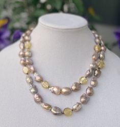 Luxuriate in the subtle elegance of this Pink Champagne Pearl Natural Double Strand Necklace! The gorgeous pearls gleam and glisten like champagne bubbles, while the dainty glass beads add a delicate sparkle. A perfect piece for special occasions - won't you say "cheers" to this necklace? Champagne Bubbles, Double Strand Necklace, Subtle Elegance, Pink Champagne, Strand Necklace, Natural Pearls, Glass Beads, Champagne, Special Occasion