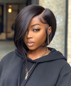 Why Choose Asymmetrical Bob Fall Hair Colors for Black Women? 💇‍♀️ Ombre Bob Black Women, Dopamine Aesthetic, Queen Hairstyles, Asymetrical Haircut, Chop Hairstyles, Natural Hair Bob Cut, Hair Colors Dark, Natural Hair Bob, Hair Colors For Black Women