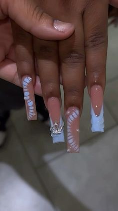 Nail Ideas With Letters On Them, Acrylic Nail Designs Black Women, Nails Freestyle, Acrylic Toe Nails, Sassy Nails