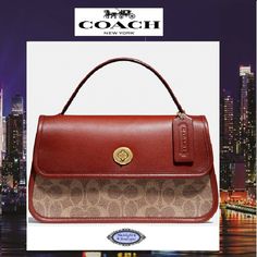 100% AUTHENTIC & BRAND NEW WITH TAG! Coach - Signature Turnlock bag is part of The Coach Originals, a collection of archival-inspired bags that celebrates the legacy and authentic New York heritage. Reimagined for today with interior multifunction pockets and an exterior slip pocket, the elongated design is based on a Coach silhouette from 1990. Finished with an iconic turnlock closure. Wear it crossbody or carry by the top handle. Some styles are just too good to leave in the archives. Chloe Bags Handbags, Body Coach, Tan Handbags, Coach New York, Beaded Handbag, Coach Purses, Leave In, Canvas Leather, For Today