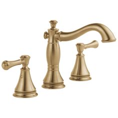 an antique style faucet with two handles and three sprayers on each side