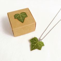 This ivy leaf necklace is part of my ivy jewelry collection and botanical jewelry creations. A real leaf necklace that will suit your personal style. Woodland jewelry and forest necklaces are something very elegant and spiritual. So you won't be disappointed at all by this unique jewel made for you. 🌱 It is truly a very special gift for any occasion! 🌿🌿 I wish you could always wear this little piece of nature close to your heart...💙 About the IVY LEAF Hedera, commonly ivy, is a perennial pla Nature-inspired Leaf Jewelry Gift, Handmade Leaf-shaped Botanical Jewelry, Botanical Leaf Shaped Jewelry For Gifts, Botanical Leaf-shaped Jewelry For Gifts, Botanical Leaf-shaped Jewelry Gift, Botanical Leaf Style Jewelry As Gift, Botanical Leaf Style Jewelry Gift, Handmade Green Leaf Necklace, Nature-inspired Leaf Shaped Sterling Silver Necklace