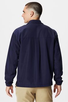 The Outpost Jacket FL2 black male Activewear >> Mens >> Top >> Jackets & Vests regular Lightweight Sporty Collared Outerwear With Pockets, Navy Windbreaker With Pockets, Casual Navy Windbreaker For Work, The Outpost, Mens Top, Eco Fashion, Mens Activewear, Jacket Tops, Repellent