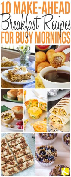 breakfast recipes for busy mornings with text overlay