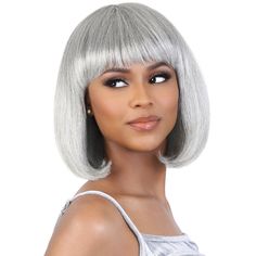 Motown Tress Silver 100% Human Hair Full Wig - SH.SHEIN BRAND : Motown TressTYPE: Full WigSTYLE: StraightMATERIAL: 100% Human HairLENGTH: 12"HEAT RESISTANT: NoDYE/BLEACH/PERM: NoCOLOR SHOWN: 51DESCRIPTION: Wigs Silver, Medium Long Bob, Motown Tress Wigs, Wig Outlet, Vivica Fox Wigs, Ponytail Hair Piece, Best Wig Outlet, Monofilament Wigs, Silver Grey Hair