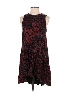 Ecote Casual Dress Size: X-Small Burgundy Dresses - used. 100% RAYON, DropWaist, Mock, Paisley, High Low, Sleeveless | Ecote Casual Dress - DropWaist: Burgundy Paisley Dresses - Used - Size X-Small Burgundy Casual Dress, Paisley Dress, Burgundy Dress, Drop Waist, Casual Dresses For Women, High & Low, Casual Dress, Paisley, Casual Dresses