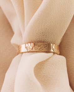 R1345 - Gold Filled - Poppy — Priscilla Ma Perfect Meaning, Stamped Ring, Hand Stamped Ring, Ring Bands, Thick Ring, Golden Ring, Gold Filled Ring, Wide Rings, Christmas 2022