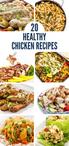 20 healthy chicken recipes that are easy to make and delicious for the whole family,