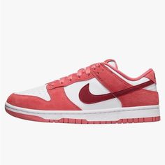 Brand New, No Tag No Box Valentine’s Day Edition Nike Dunk Low Women, Dunk Low Women, Nike Dunks High, Box Valentine, Track And Field Shoes, Nike Tanjun, Xmas List, Nike Tennis Shoes, Nike Sneakers Women