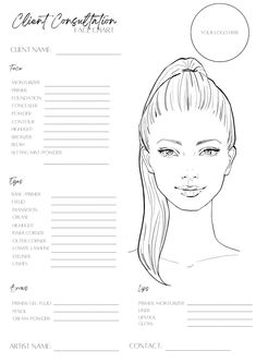 This make-up face chart has been designed for all pro make-up artists and beauty enthusiasts who would like to use them for clients when booked for a bridal make-up trial or prepping/designing for an upcoming event or merely just to practice on. This product is a digital product which is printable and can be edited on Canva where you can make it your own: - Add your company logo - Play around with colours - Play around with different fonts Blank Face Template Makeup, Blank Face Chart, Face Template Makeup, Blank Face Template, Logo Play, Blank Face, Bullet Journal Ideas Templates, Face Template, Makeup Face Charts