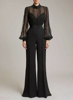 Jumpsuit Soiree, Classy Jumpsuit Outfits, Classy Jumpsuit, Soiree Dress, Jumpsuit Elegant, Woman Suit Fashion, Lace Jumpsuit, فستان سهرة, Fashion Attire