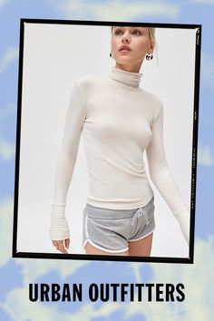 Wardrobe staple Out From Under turtleneck in a slim & cropped style. Features a high turtleneck and long sleeves. Designed in an ultra-soft, lightweight knit perfect on its own and layered. Only at Urban Outfitters. Features Out From Under Laurelie layering turtleneck tee Mockneck tee Soft and stretchy jersey knit High turtleneck and long sleeves Slim bodycon fit Cropped length Easy pull-over style UO exclusive Content + Care 66% Polyester, 29% viscose, 5% spandex Machine wash Imported Size + Fit Model in Black is 5’8" and wearing size Small Measurements taken from size Small Chest: 25" Length: 22" | Out From Under Laurelie Layering Turtleneck Tee in Cream, Women's at Urban Outfitters High Turtleneck, Women Men Shoes, Cropped Style, Small Chest, Lightweight Knit, Jeans For Sale, Knit Jersey, Fashion Forward, Urban Outfitters