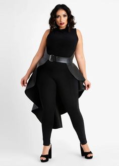 Faux Leather Asymmetric Skirt Belt, Black Low Waist Belt, Buckle Skirt, Plus Size Belts, Asymmetric Skirt, Black Leather Skirts, All Black Everything, Skirt Belt, Ashley Stewart, Asymmetrical Skirt