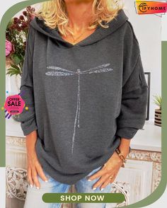 Deep Gray Long Sleeve Printed Hoodie Casual Long Sleeve Hoodie For Outdoor, Long Sleeve Fall Outdoor Hoodie, Gray Casual Sweater For Spring, Casual Gray Sweatshirt For Outdoor, Fall Hooded Sweater With Letter Print, Hooded Tops For Outdoor Fall Season, Comfortable Stretch Hoodie For Fall, Winter Stretch Tops For Leisure, Solid Color Hooded Leisure Tops