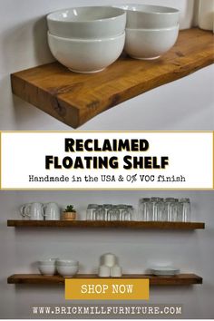 floating shelf, floating shelves, reclaimed oak floating shelf, heirloom quality reclaimed oak, floating shelves for bathroom, decorating shelves, wall shelves Rustic Kitchen Shelf, Floating Shelves For Bathroom, Oak Floating Shelf, Shelves For Bathroom