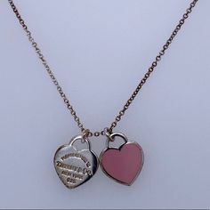 *****Price Is Firm Barely Worn Few Times Total. Good Condition. May Need Some Basic Cleaning. Back Of One Of The Hearts Is Engraved Ch, Can Easily Be Removed At Any Local Jeweler For A Small Charge. Price Reflects Due To Engraving. Stamped T&Co And 925. Tiffany Bag Pouch Not Included. Serious Inquiries Only And No Low Offers. No Returns. Please Don’t Waste My Time And Only Message Me If You Are Really Interested Purchasing This. I Recently Got Robbed/Attacked So I Need To Sell My Personal Items To Help Cover My Losses/Medical Expenses. Thank You. Tiffany And Co Jewelry Pink, Jewelry Tiffany And Co, Tiffany Bag, Jewelry Tiffany, Double Heart Necklace, Wasting My Time, Tiffany Co Jewelry, Tiffany And Co, Double Heart