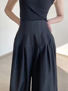 SIZE S:Waist:68cm,Hip:146cm,Thigh:114cm,Length:113cm M:Waist:72cm,Hip:150cm,Thigh:116cm,Length:114cm L:Waist:76cm,Hip:154cm,Thigh:118cm,Length:115cm Note: 1 inch = 2.54 cm, 1 cm = 0.39 inch note: measurement by hands allow 2-3cm errors which is normal Women Gathering, Clothing Summer, Female Clothing, Long Trousers, Fashion Pants, Leg Pants, Cotton Material, Wide Leg Pants, Full Length