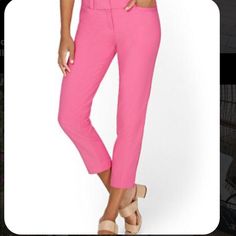 Women’s New York And Company Modern Ankle Pant - All-Season Stretch - 7th Avenue Size 10 Pretty Rose Color I Missed My Window To Return To The Store Hoping My Loss Is Someone’ Else’s Gain. Check My Closet For These Pants In Different Colors/Sizes. Summer Stretch Pants For Business Casual, Stretch Pants For Business Casual In Summer, Stretch Pants For Summer Business Casual, Summer Workwear Cropped Leg Pants, Summer Workwear Pants With Cropped Leg, Mid-rise Bottoms For Business Casual Summer, Fitted Capris For Business Casual In Spring, Pink Cropped Leg Workwear Pants, Mid-rise Capris For Business Casual In Spring