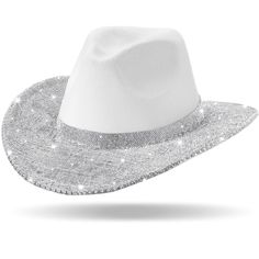 PRICES MAY VARY. Make You Stand out: the package contains 1 piece of rhinestone cowgirl hat, the wide brim design and glitter rhinestone decoration will make you the center of attention at events, its shiny finish is to turn heads under lights, making you the focus of the crowd Quality Material: the glitter cowboy hat is made of soft and comfortable felt material, comfortable to wear for long periods of time, and its sturdy construction ensures that it will last you for many events to come Glitt Bling Cowgirl Hat, Glitter Cowgirl Hat, Cowgirl Bandana, Rhinestone Cowgirl Hat, Glitter Cowgirl, Disco Cowboy, Cosplay Wedding, Rhinestone Cowgirl, Country Music Concerts