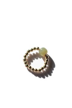 seree-arya-beaded-ring Water Mixes, Stretch Ring, Stretch Band, Stretch Bands, Mild Soap, Gold Plated Sterling Silver, Jade, Gold Plate, Plating