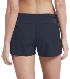 The Nike Women's Essential Board Shorts provide the perfect coverage for any beach day. The slip-on modest swim shorts deliver a water-repellent technology to keep you comfortable in and out of the water. Features The greatest amount of overall coverage offered, ideal for the modest swimmer Stretch waistband provides comfort and support Concealed zipper pocket to hold your small essentials Built-in brief enhances comfort and support Nike Repel durable water repellent (DWR) finish Details Fabric: 100% Polyester Mechanical Stretch Woven Twill (Body), 82% Nylon, 18% Chlorine Resist Spandex Tricot (Waistband), 100% Polyester Lining Care: Hand wash cold. Line dry. Fit: Regular Inseam: 2.5in Outseam: 10.5in Country of Origin: Imported Modest Swim, Nike Swim, Women Essentials, Junior Outfits, Nike Blue, Range Of Motion, Board Shorts, Swim Shorts, Modest Fashion