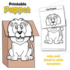 the printable puppy coloring book is open and ready to be used for children's crafts