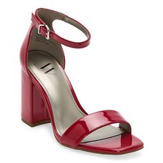 These women's Worthington square-toe sandals are crafted from smooth satin-like fabric to give you a sleek, sophisticated look. This open-toe shoe has a supportive ankle strap and block heel that provides study and comfortable steps. Pair with your favorite jeans for an everyday look or a mini skirt for a night out.Closure Type: BuckleShoe Heel Height: 3 1/2 InchesUpper/Outer Base Material: 100% PolyuretheneShoe Lining Material: SyntheticSole Material Content: 100% Thermoplastic-RubberToe Type: Open Toe, Square ToeShoe Strap Type: Ankle StrapHeel Style: Block HeelCountry of Origin: Imported Square Toe Sandals, Open Toe Shoes, Toe Sandals, Heeled Sandals, Favorite Jeans, Everyday Look, Shoes Women Heels, Block Heels, Ankle Strap