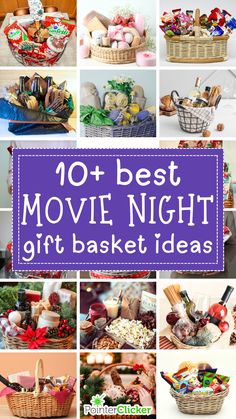 movie night gift basket ideas Movie Night Gift Basket Ideas, Gift Basket Ideas For Family, Easy Gift Basket Ideas, Easy Gift Baskets, Unique Baskets, Diy Popcorn