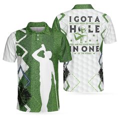 I Got A Cold Beer On Every Hole In One Golf Polo Shirt, Green Argyle Golf Shirt For Men, Best Drinking Golf Shirt - Hyperfavor Golf Men, Men Polo Shirt, Printed Polo Shirts, Hole In One, Cold Beer, Halloween Shirts, Unique Prints, Mens Golf, Golf Polo Shirts