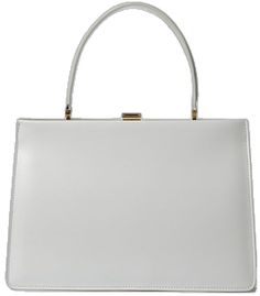 Luxury White Evening Bag, Luxury White Square Evening Bag, Elegant White Satchel Box Bag, Elegant Cream Satchel Box Bag, Elegant White Evening Bag With Top Carry Handle, White Evening Bag With Top Carry Handle, Classic Box Bag With Handles For Shopping, Classic Shopping Box Bag With Handles, Elegant Cream Square Bag