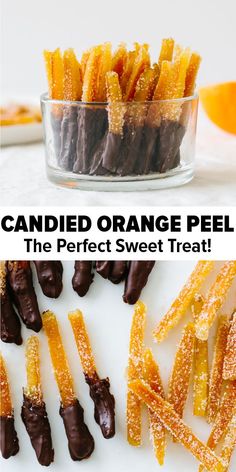 candied orange peels are the perfect sweet treat