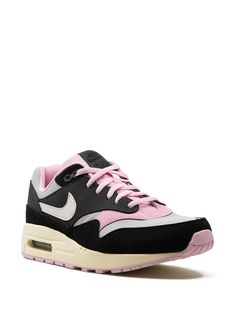 Find NIKE Air Max 1 /anthracite/pink Foam Sneakers on Editorialist. black/anthracite grey/pink suede/leather mesh panelling signature Swoosh logo detail round toe front lace-up fastening logo patch at the tongue rubber sole with Max Air cushioning These styles are supplied by a premium and authenticated sneaker marketplace. Stocking only the most sought-after footwear, they source and curate some of the most hard to find sneakers from around the world. Pink Leather Running Shoes For Streetwear, Pink Nike Air Max For Streetwear, Pink Custom Sneakers With Air Max Cushioning For Streetwear, Pink Custom Sneakers With Air Max For Streetwear, Pink Nike Air Max Low-top With Cushioned Footbed, Pink Nike Air Max With Air Cushioning For Streetwear, Pink Nike Air Max With Boost Midsole For Streetwear, Pink Leather Sneakers With Air Cushioning, Nike Air Max 1