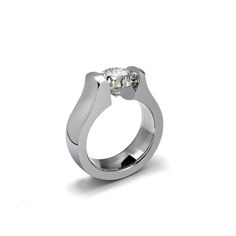 Domed high mounting ring with tension set white sapphire, crafted in stainless steel. Inspired by linear and minimal beauty, this design epitomizes modern and minimalist simplicity. Matching band https://etsy.me/3t1DoGx Marea Collection Gemstone size: 1ct, 1.5ct, 2ct Mounting metal: polished tarnish free, hypoallergenic stainless steel 316 Mounting measurements: width 6mm - thickness 2.5mm * This ring is specifically crafted for you, will ship in 1 to 2 weeks - Free USA shipping NOTE: Prior plac Dome Wedding Band, Dome Wedding, Minimal Beauty, Hammered Wedding Bands, White Sapphire Engagement Ring, Tension Setting, White Sapphire Ring, Matching Band, Sapphire Engagement