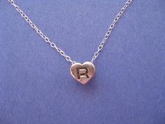 Small Letter R Necklace, Sterling Silver Necklace, Letter R Charm, Initial R, Letter R Charm Necklac Letter R Necklace, R Necklace, Simple Heart Necklace, Initial R, R Letter, Small Letter, Jewellery Unique, Sterling Silver Cross Pendant, Small Letters