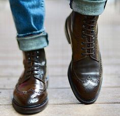 Botas Outfit, Formal Boots, Best Boots For Men, Lace Up Leather Boots, Handmade Leather Boots, Handmade Boots, Mens Dress Boots, Gentleman Shoes, Handmade Boot