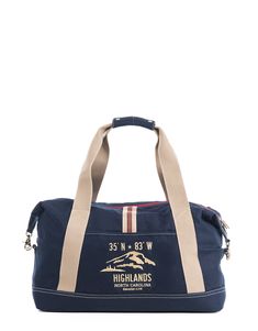 Navy Highlands Duffle from Spartina 449 Outdoor Satchel Bag With Zipper Closure, Outdoor Tote Bag With Adjustable Strap, Canvas Satchel For Outdoor Activities, Functional Satchel Shoulder Bag For Overnight Trips, Casual Canvas Bag For Overnight Trips, Outdoor Tote Travel Bag With Adjustable Strap, Casual Shoulder Duffle Bag For Weekend Trips, Casual Shoulder Travel Bag For Weekend Trips, Casual Shoulder Satchel For Weekend Trips