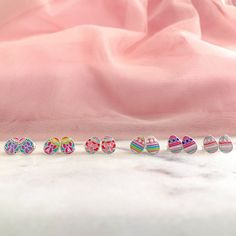 Easter jewelry for toddlers | Little girls earrings | Toddler earrings | Easter eggs stud earrings for girls | Silver stud earrings. by iuaccessories on Etsy Easter Jewelry Gift For Pierced Ears, Easter Gift Jewelry For Pierced Ears, Cute Multicolor Hypoallergenic Earrings, Playful Pink Jewelry For Easter, Fun Silver Earrings For Birthday, Playful Silver Drop Earrings, Cute Multicolor Sterling Silver Jewelry, Whimsical Silver Earrings For Birthday, Cute Colorful Earrings For Gift