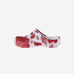 San Francisco 49ers Womens Floral White Clog FOCO S - FOCO.com White Clogs, Clog Shoe, Brave Women, Toes Designs, Houston Texans, Floral White, Cleveland Browns, Clogs Shoes, San Francisco 49ers