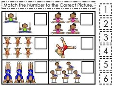 a worksheet with pictures of people doing exercises