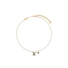 LOUIS VUITTON® - Lv Iconic Enamel Necklace - Black Ysl Jewelry, Louis Vuitton Necklace, Jewelry Closet, Feminine Necklace, French Elegance, Its Fine, Enamel Necklaces, Silver Jewelry Fashion, Jewelry Lookbook