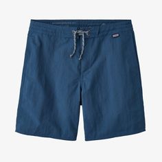 Patagonia Men's Wavefarer® Hybrid Walk Surf Shorts - 18" Recycled Polyester Swim Trunks With Built-in Shorts For Beach, Patagonia Nylon Shorts, Patagonia Nylon Outdoor Shorts, Patagonia Nylon Shorts For Outdoor, Patagonia Nylon Shorts For Outdoor Activities, Patagonia Shorts With Elastic Waistband For Outdoor Activities, Relaxed Fit Swim Trunks With Elastic Waistband For Outdoor, Patagonia Blue Shorts, Patagonia Nylon Casual Shorts