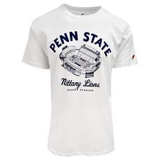 100% cotton League All-American t-shirt Ring spun cotton for a soft touch feel Short sleeve classic fit Penn State Beaver Stadium screen printed full chest design Perfect for the next White Out game Beaver Stadium, Chest Design, Penn State, White Out, Christmas List, Mens T, Spun Cotton, The Next, Screen