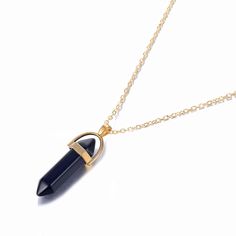 Black Onyx Crystal Necklace - Kristalmoon Quartz Pendant Necklace, Opal Pendant Necklace, Quartz Crystal Pendant, Healing Necklace, Crystal Necklaces, Stone Pendant Necklace, Crystal Necklace Pendant, Opal Pendants, Quartz Necklace